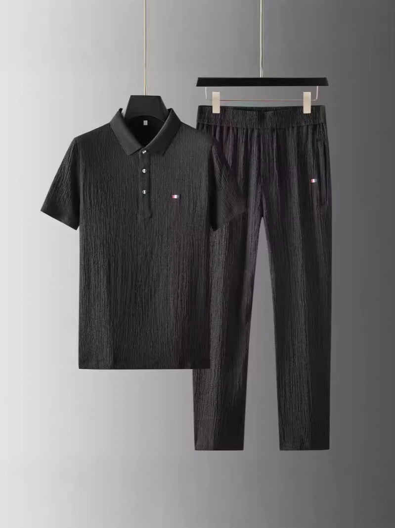 Summer Mens Casual Suit Set