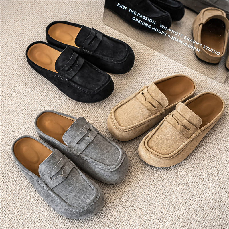Retro Closed-Toe Slip-On Elevator Shoes