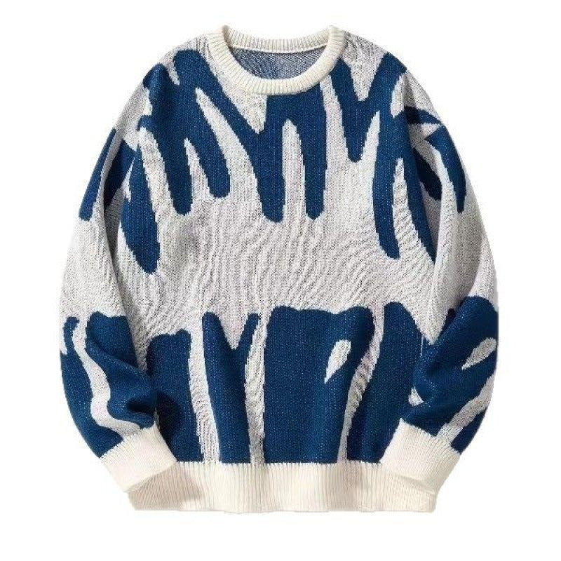 Men's winter knitted sweater shirt