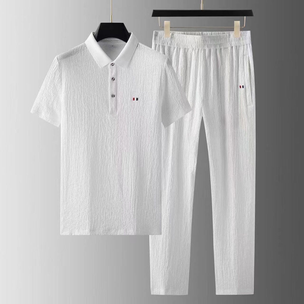 Summer Mens Casual Suit Set