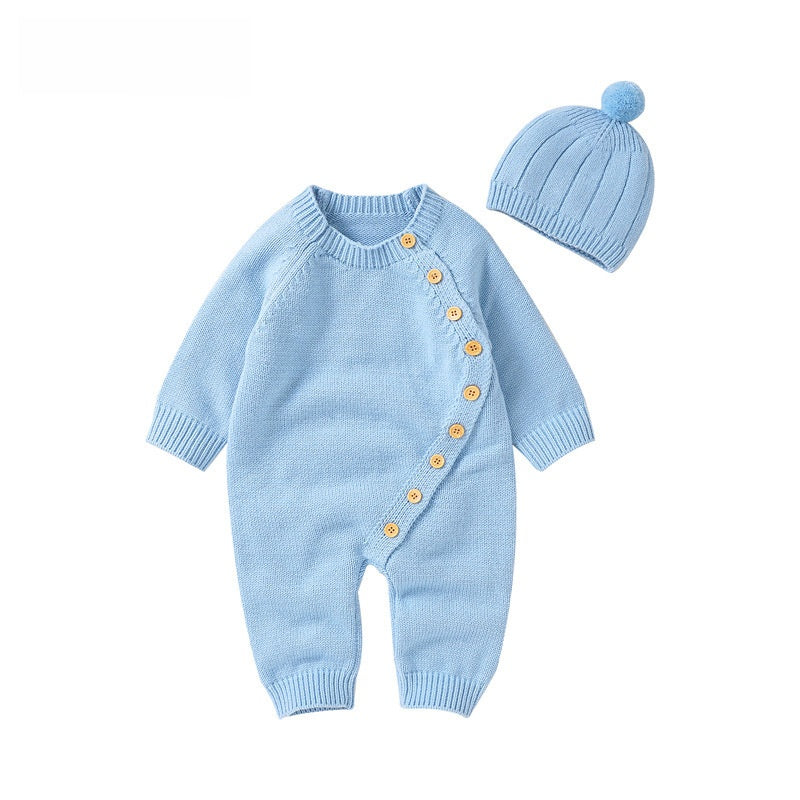 Baby Long Sleeve Knitted Romper
