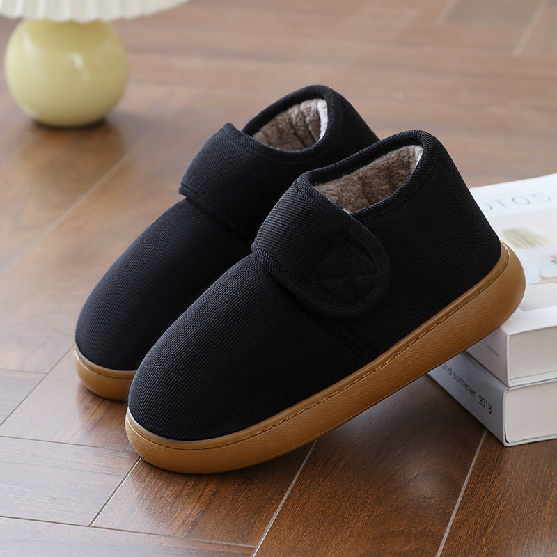 Winter Fleece Lined Cotton Slippers