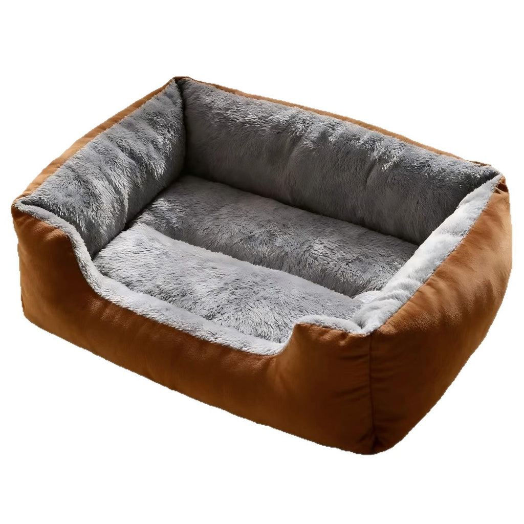 All-Season Flannel Pet Bed for Dogs and Cats