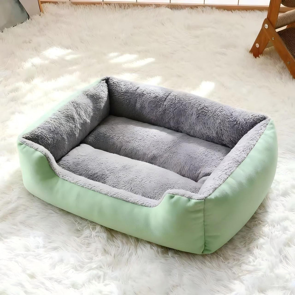 All-Season Flannel Pet Bed for Dogs and Cats
