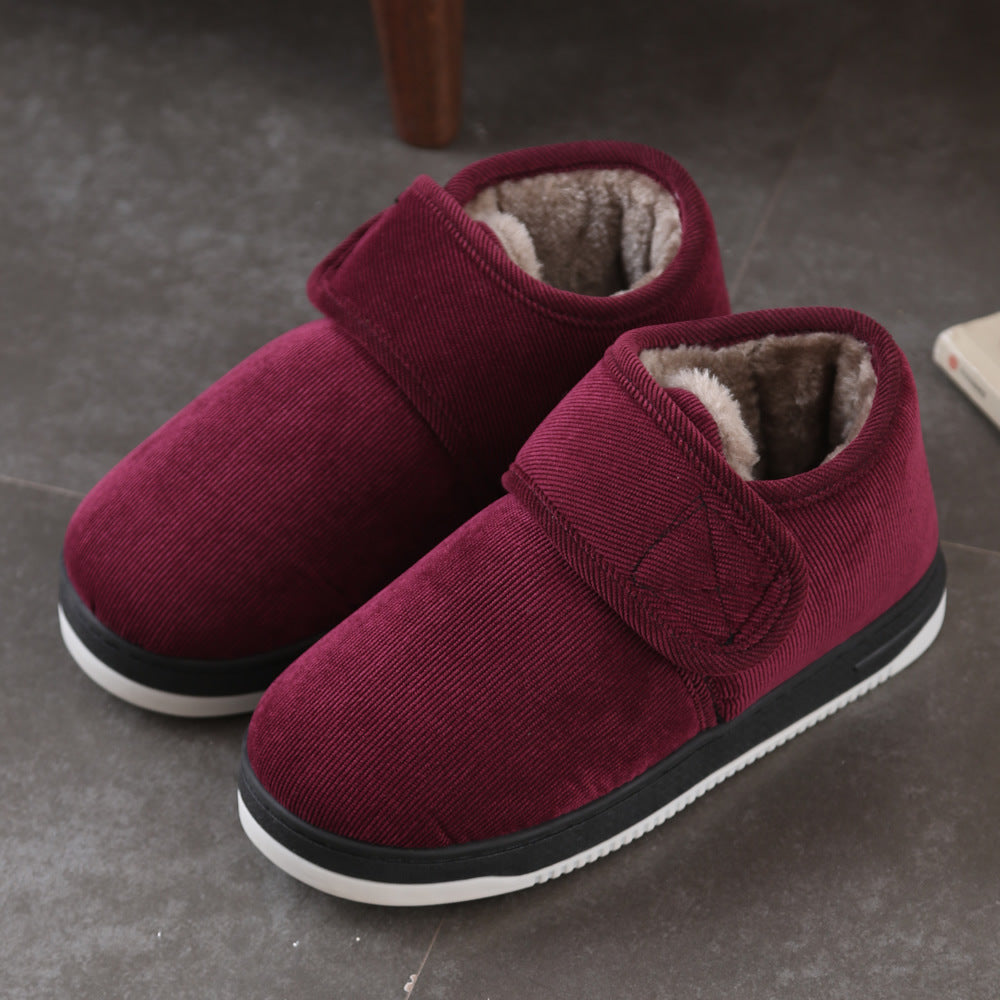 Winter Fleece Lined Cotton Slippers