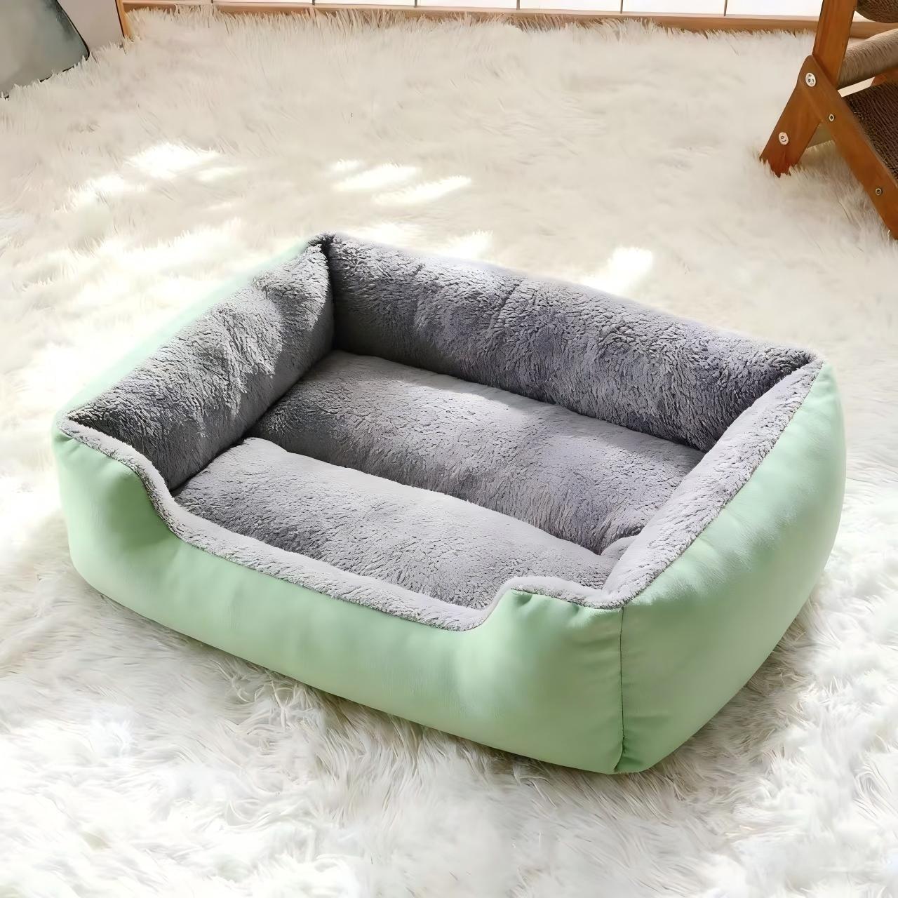 All-Season Flannel Pet Bed for Dogs and Cats