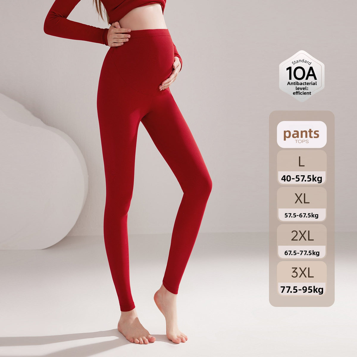 Maternity High-Waisted Cotton Leggings