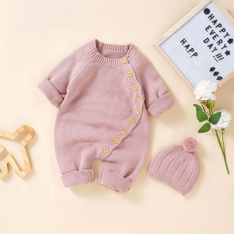 Baby Long Sleeve Knitted Romper