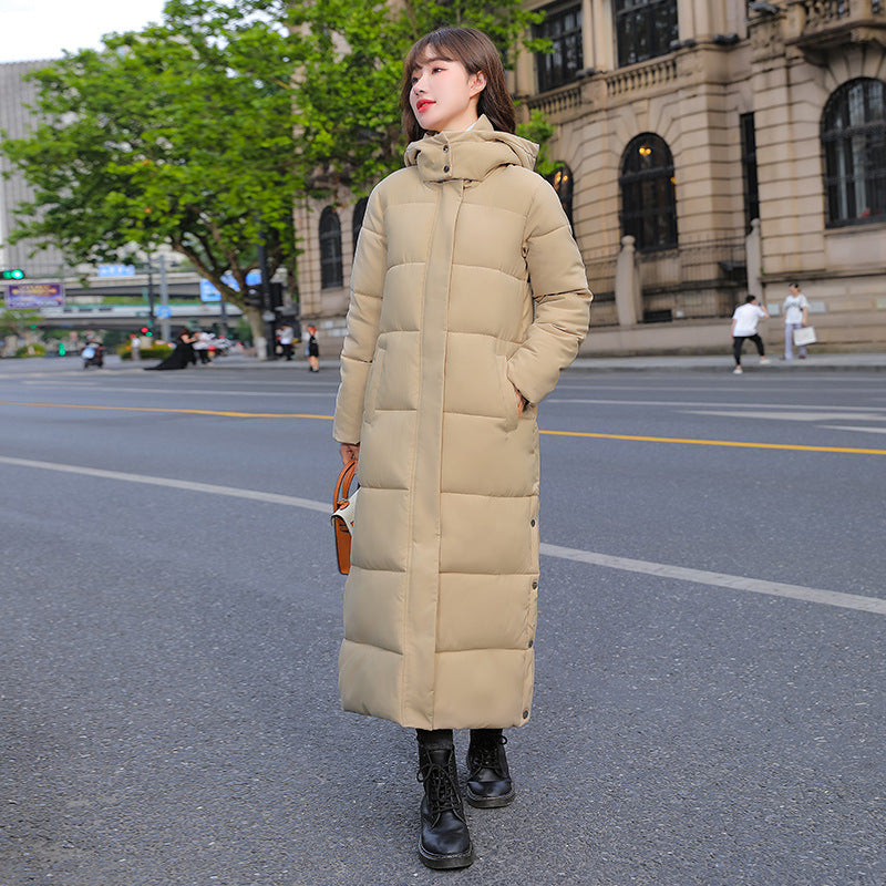 Women's Long Hooded Cotton-Padded Winter Coat