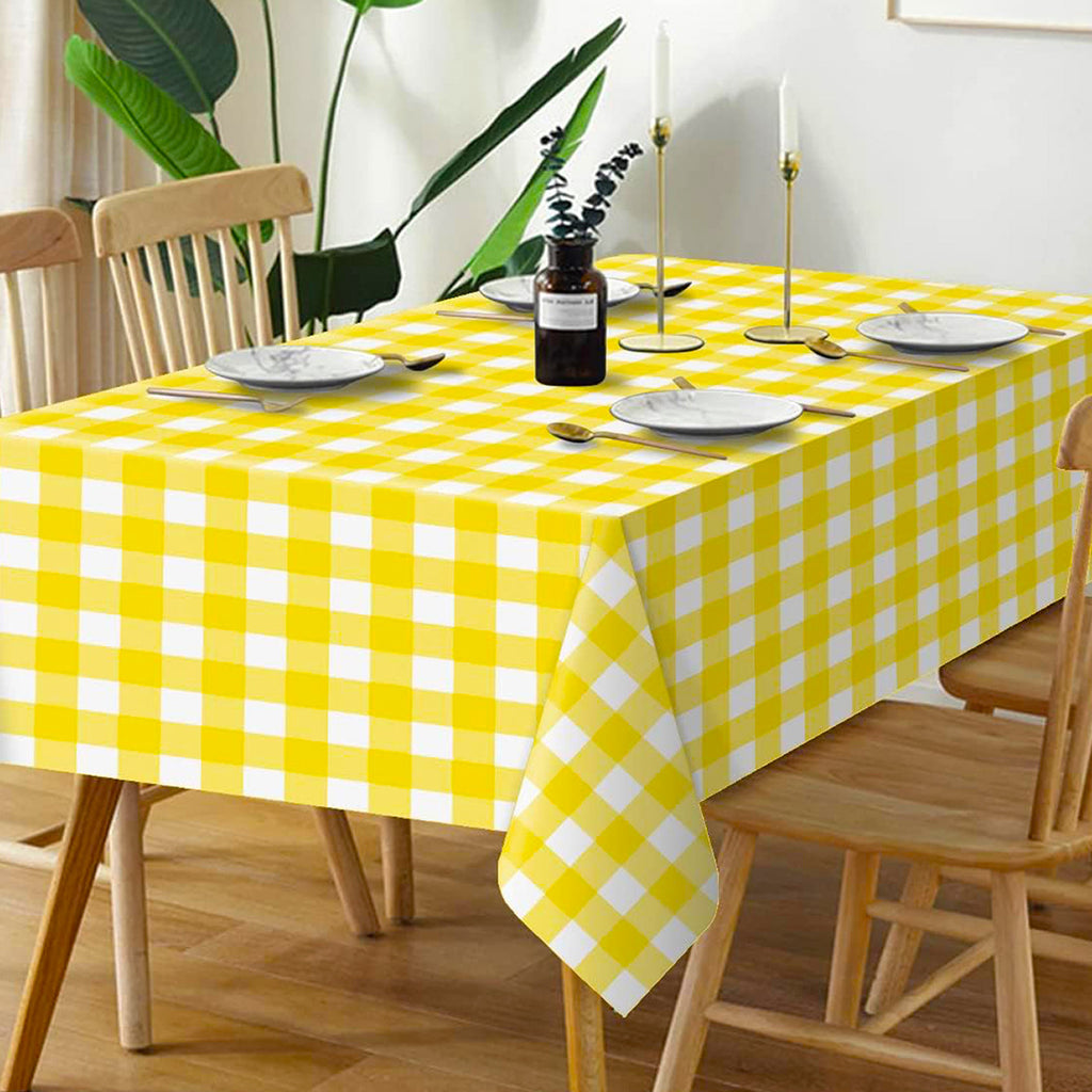 Disposable Plaid Tablecloth Waterproof Picnic Party Decoration