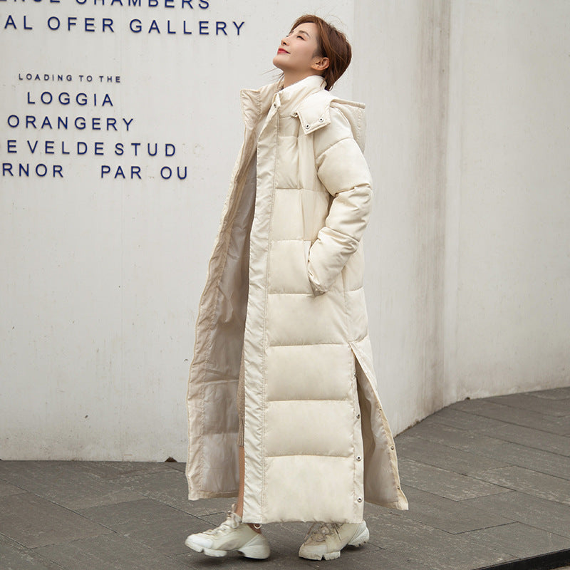 Women's Long Hooded Cotton-Padded Winter Coat