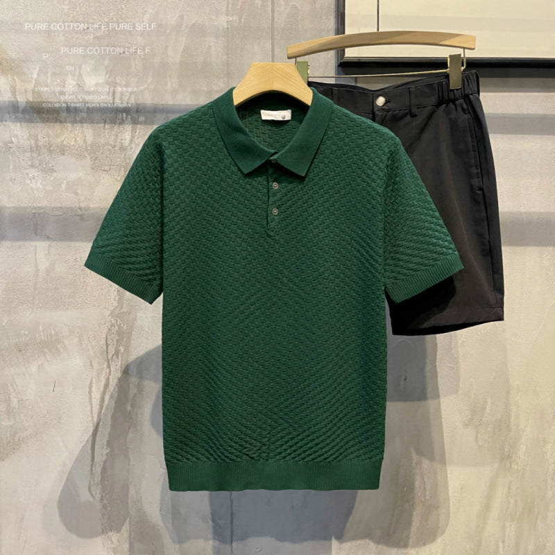 Light Luxury Plaid Polo Shirt
