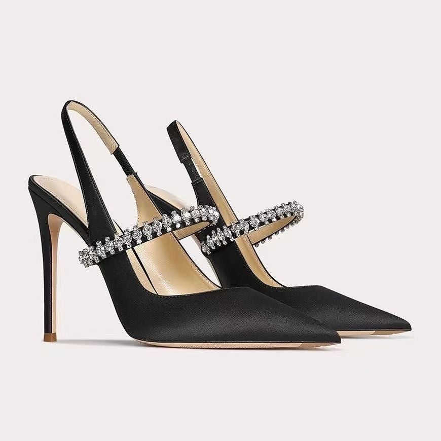 High-heeled shoes
