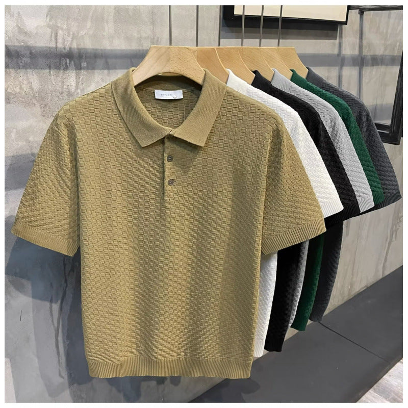 Light Luxury Plaid Polo Shirt