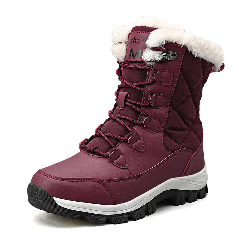 Women Winter Boots High Top Warm Cotton Shoes