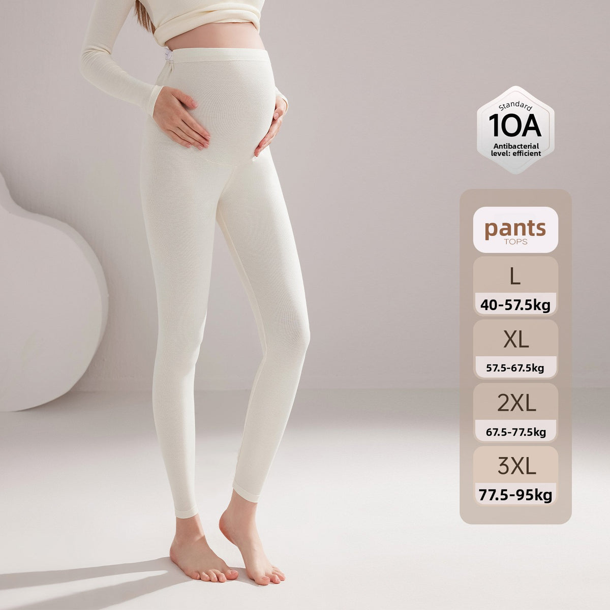 Maternity High-Waisted Cotton Leggings