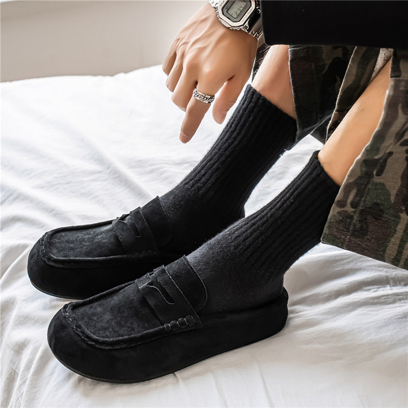 Retro Closed-Toe Slip-On Elevator Shoes