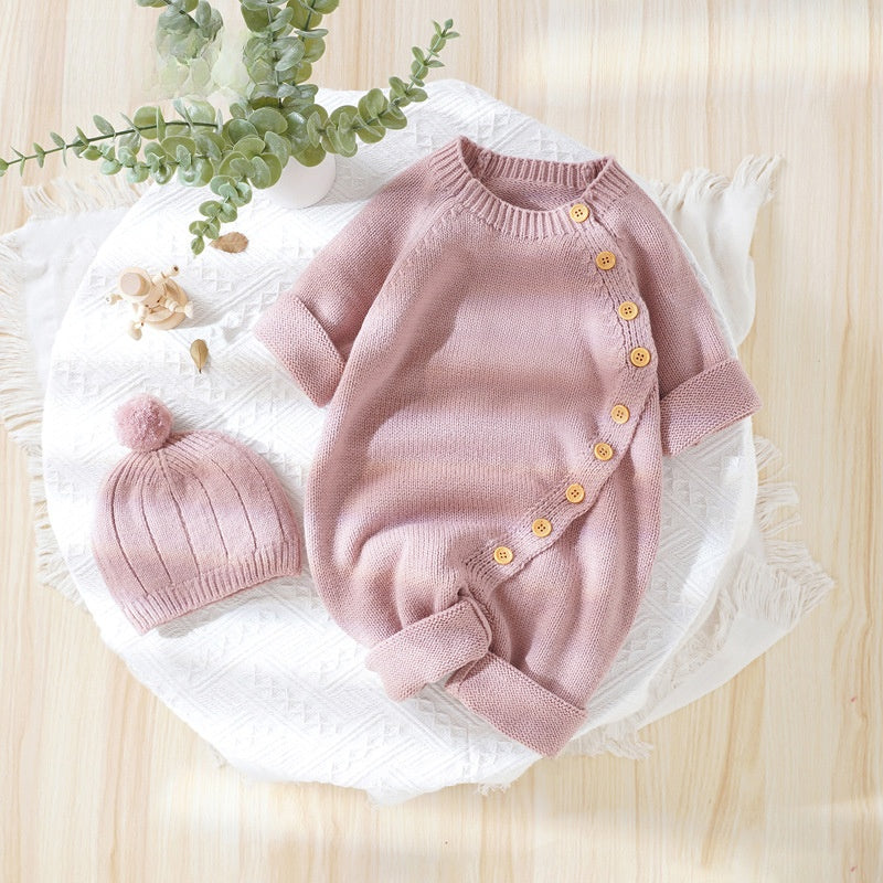 Baby Long Sleeve Knitted Romper