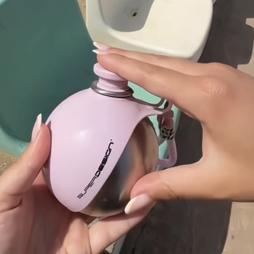 Portable Folding Pet Water Bottle with Bowl