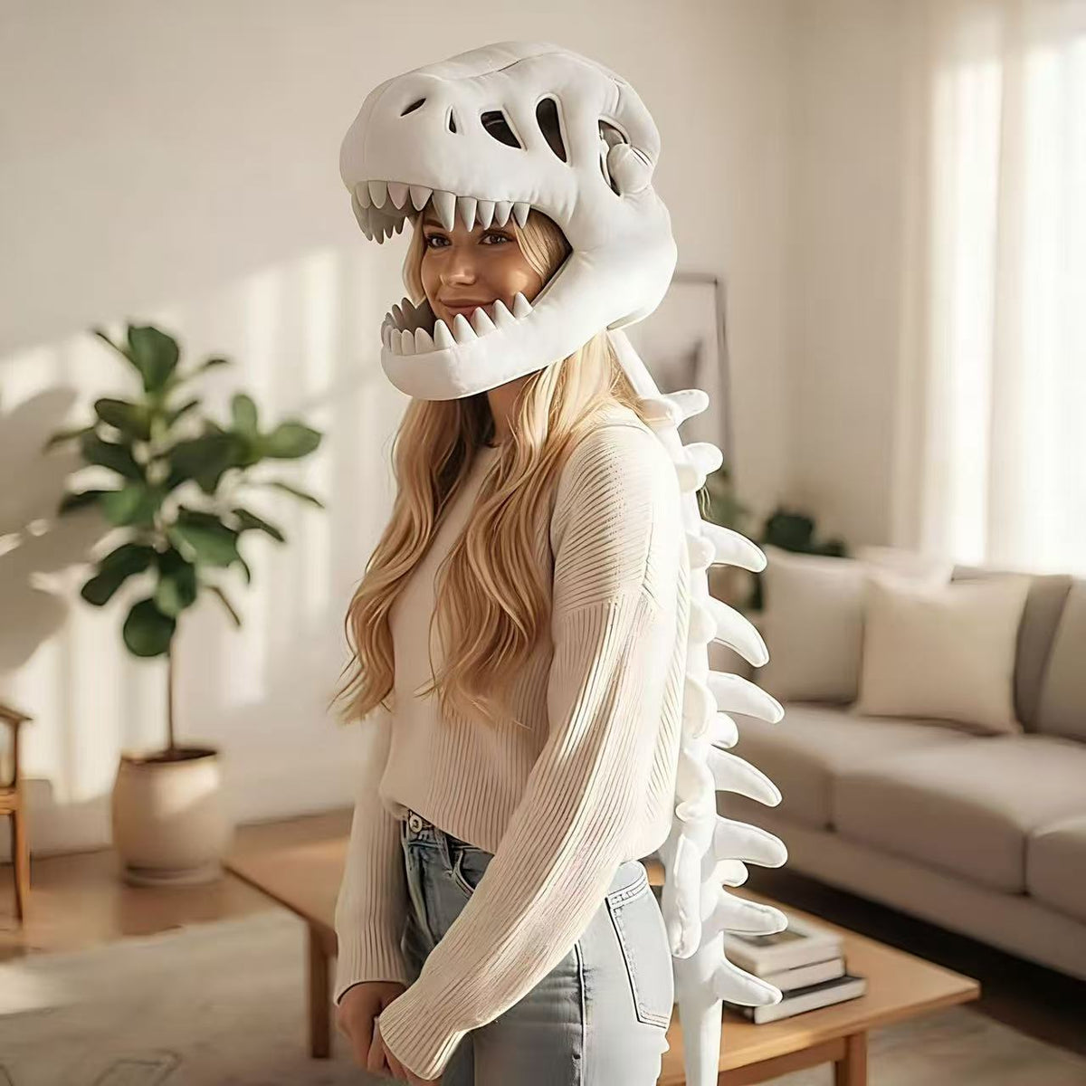 Dinosaur Skeleton Funny Skull Set