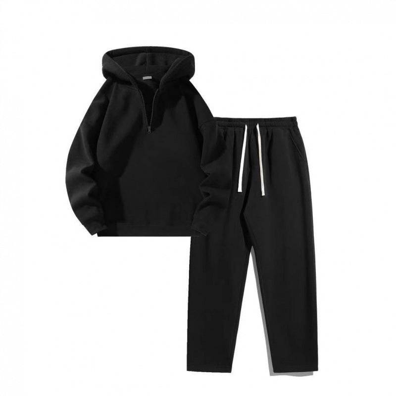 Half Zip Hoodie and Sweatpants Set
