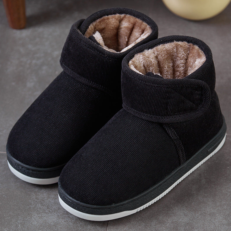 Winter Fleece Lined Cotton Slippers