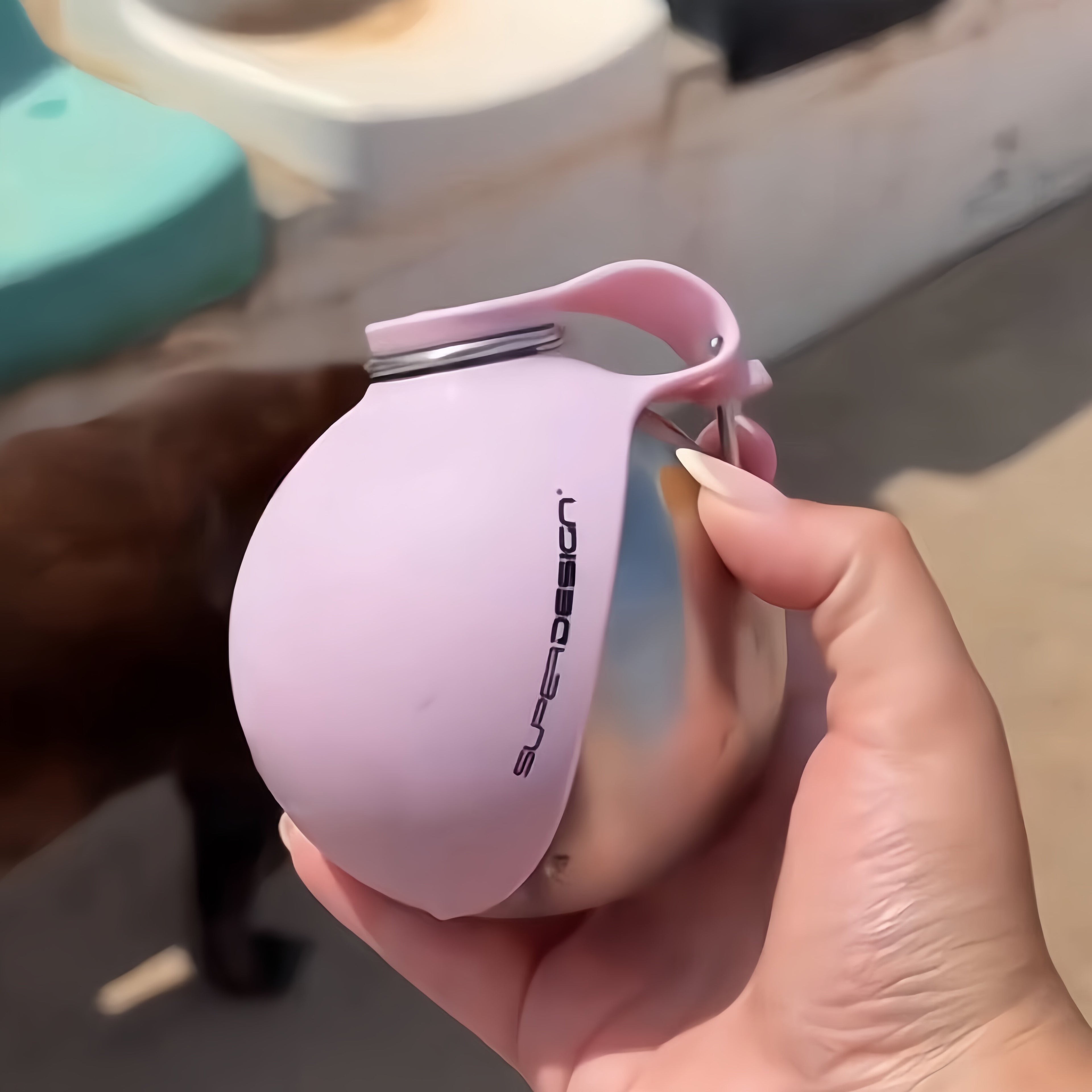 Portable Folding Pet Water Bottle with Bowl