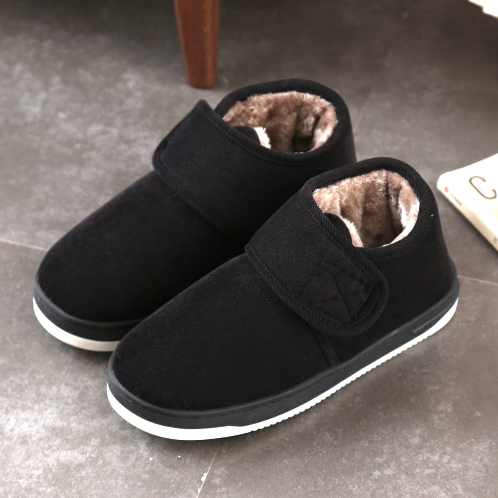 Winter Fleece Lined Cotton Slippers