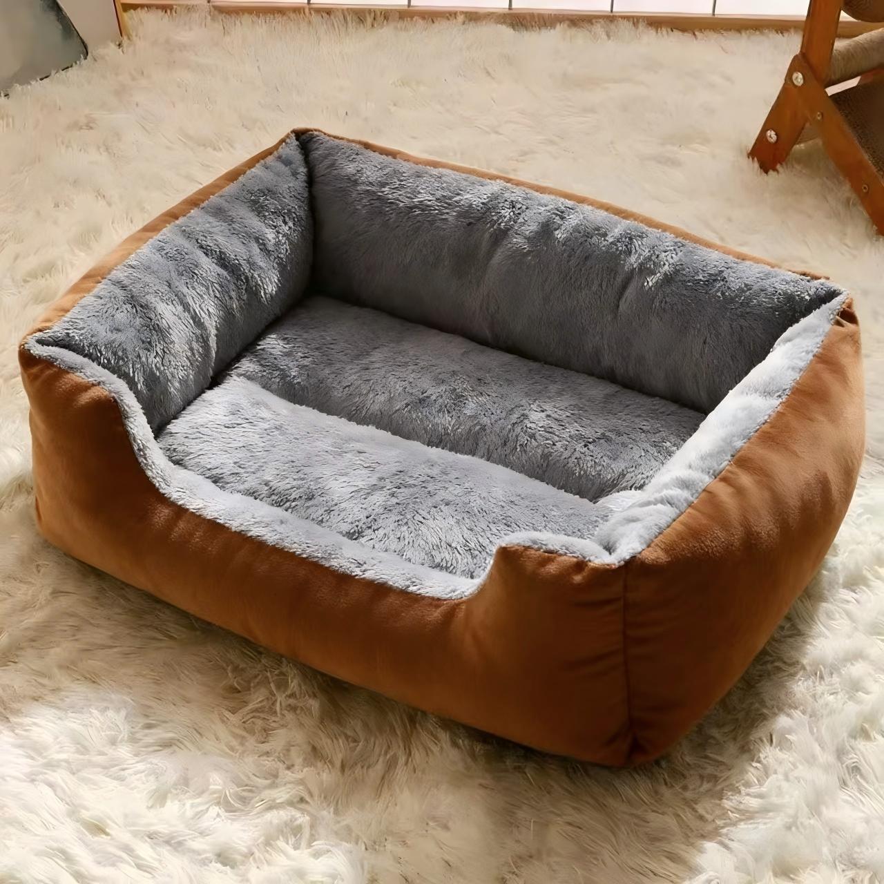 All-Season Flannel Pet Bed for Dogs and Cats