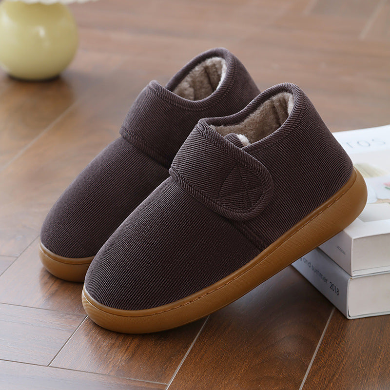Winter Fleece Lined Cotton Slippers