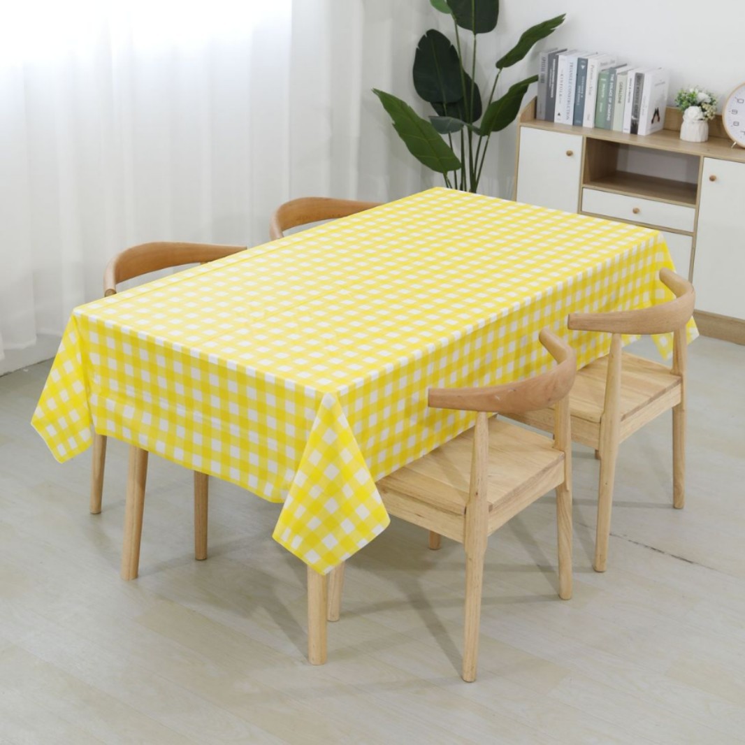 Disposable Plaid Tablecloth Waterproof Picnic Party Decoration