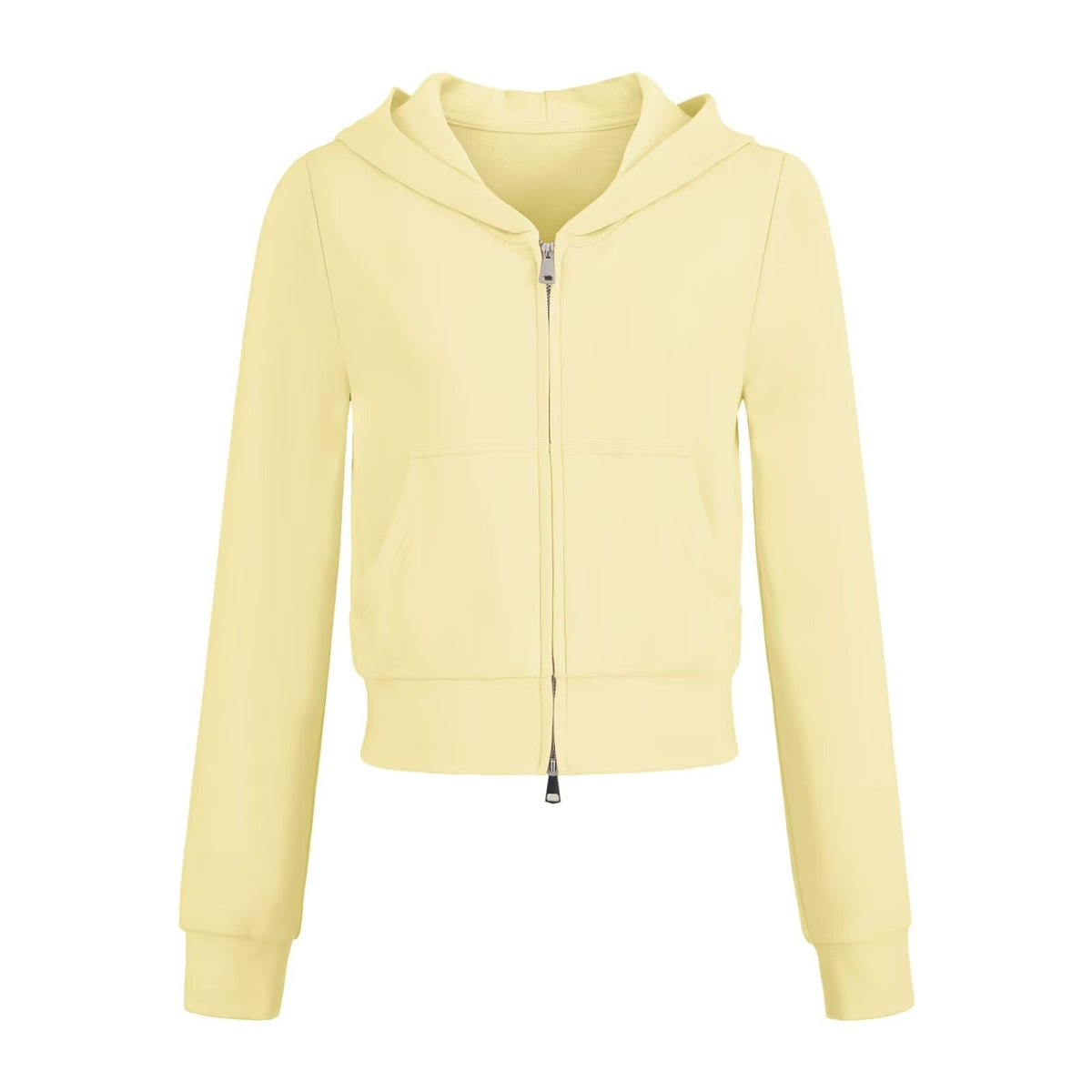 Hooded Zipper Sweatshirt and Drawstring Pants Set