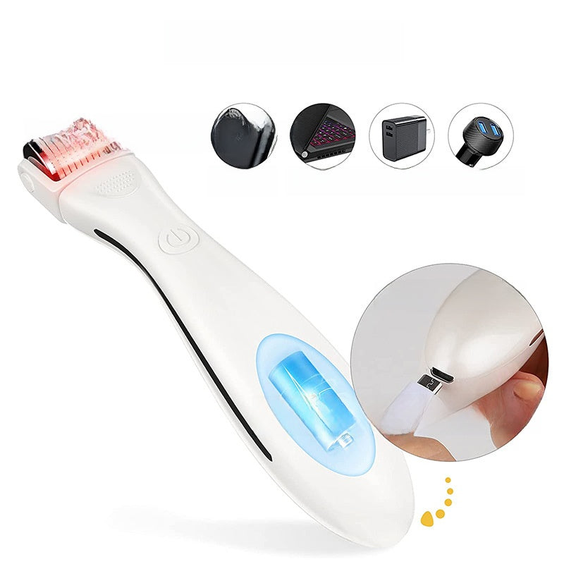 Color light roller microneedle introduction instrument