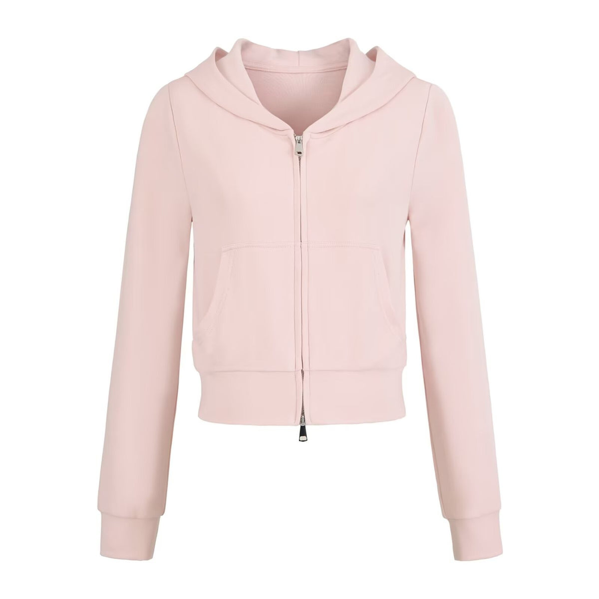 Hooded Zipper Sweatshirt and Drawstring Pants Set