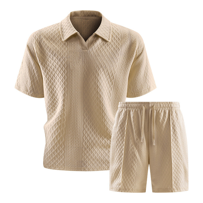 Mens Short Sleeve T-Shirt and Shorts Set