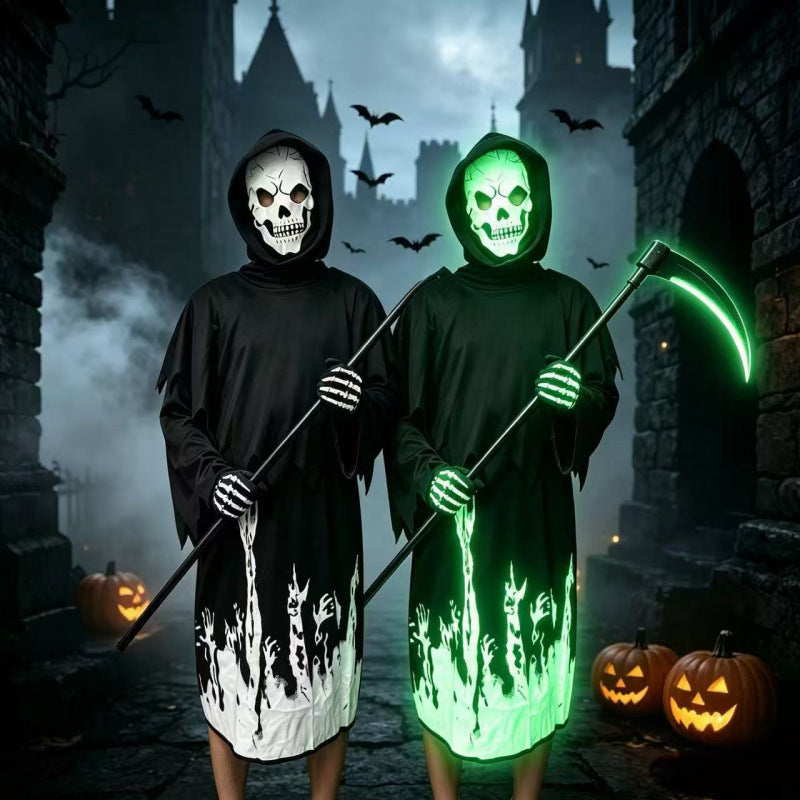 Glow-in-the-Dark Halloween Skeleton Costume for Kids