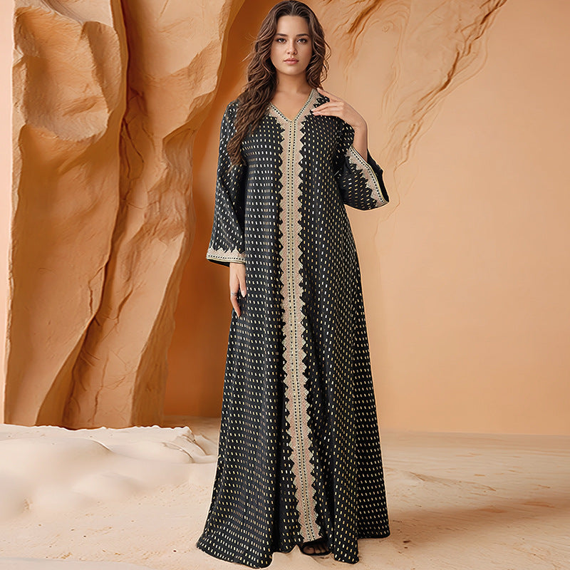 Long robe Muslim dress