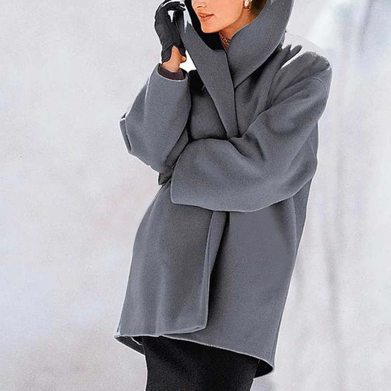 Womens Spring Thin Woolen Coat