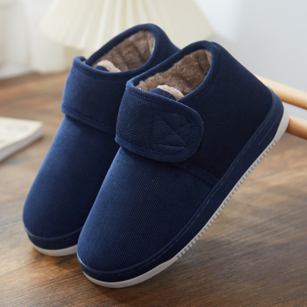 Winter Fleece Lined Cotton Slippers