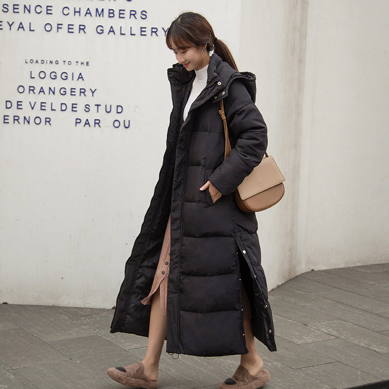 Women's Long Hooded Cotton-Padded Winter Coat