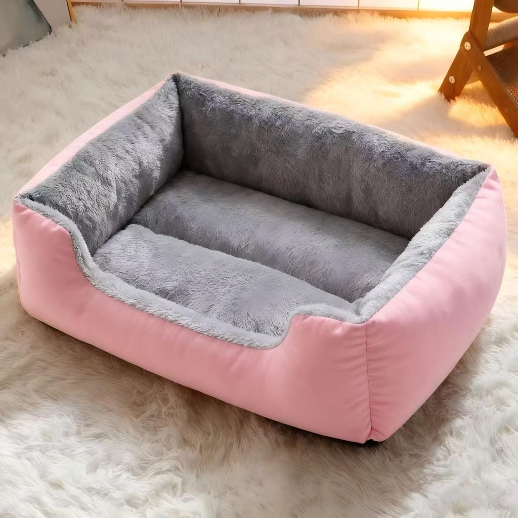 All-Season Flannel Pet Bed for Dogs and Cats