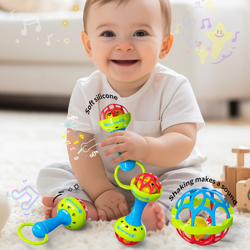 Baby Sensory Grasp Ball and Rattle Teething Toy