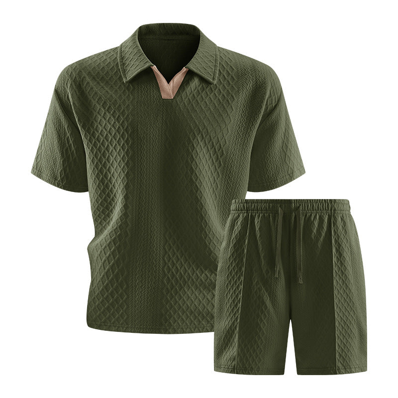 Mens Short Sleeve T-Shirt and Shorts Set
