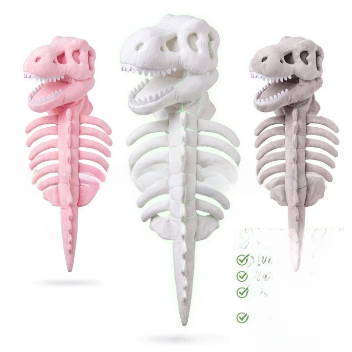 Dinosaur Skeleton Pet Costume with Glow Option