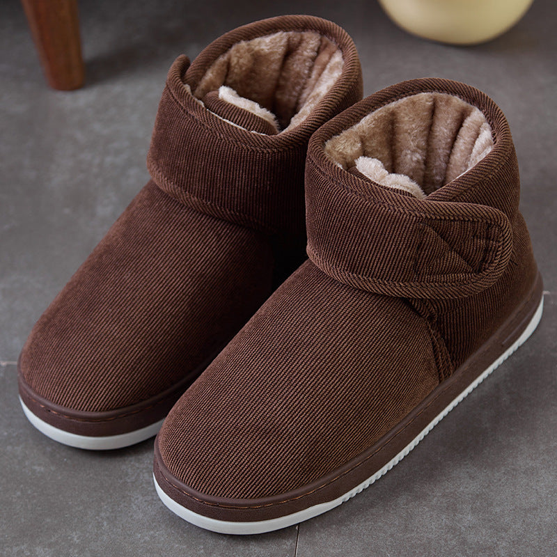 Winter Fleece Lined Cotton Slippers