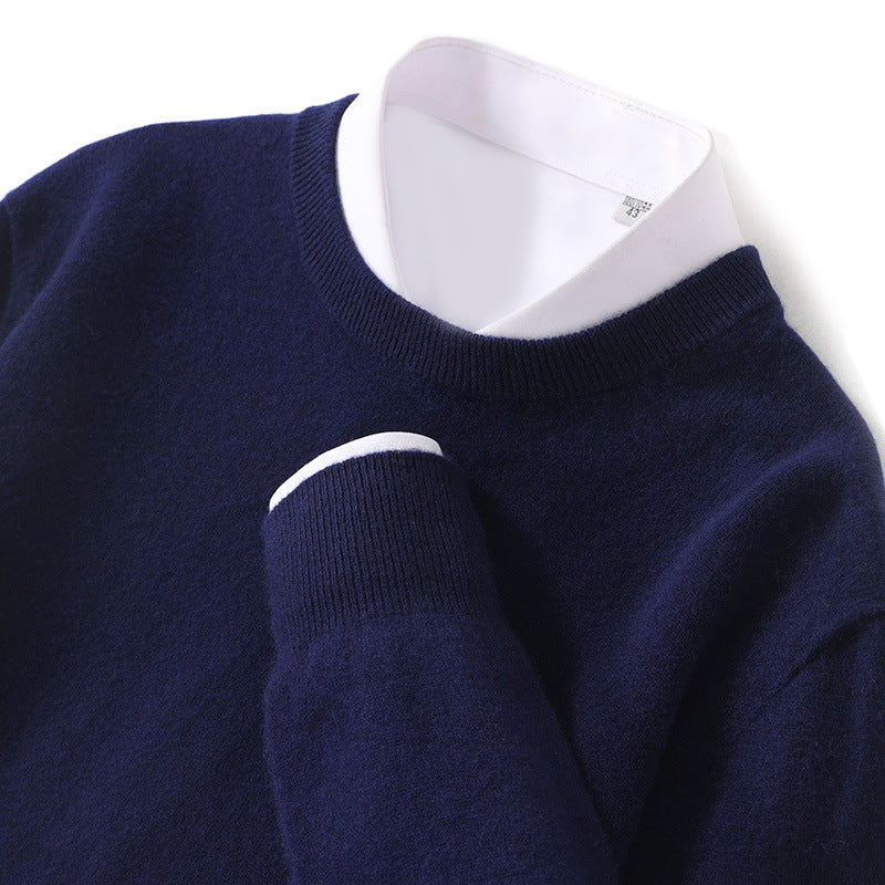 Round-Neck Cashmere Sweater