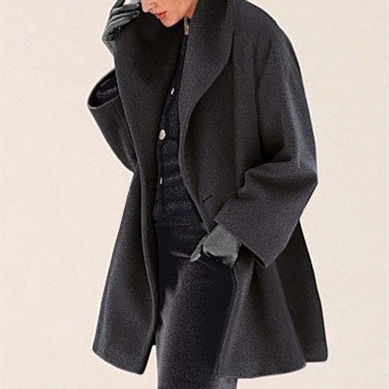 Womens Spring Thin Woolen Coat