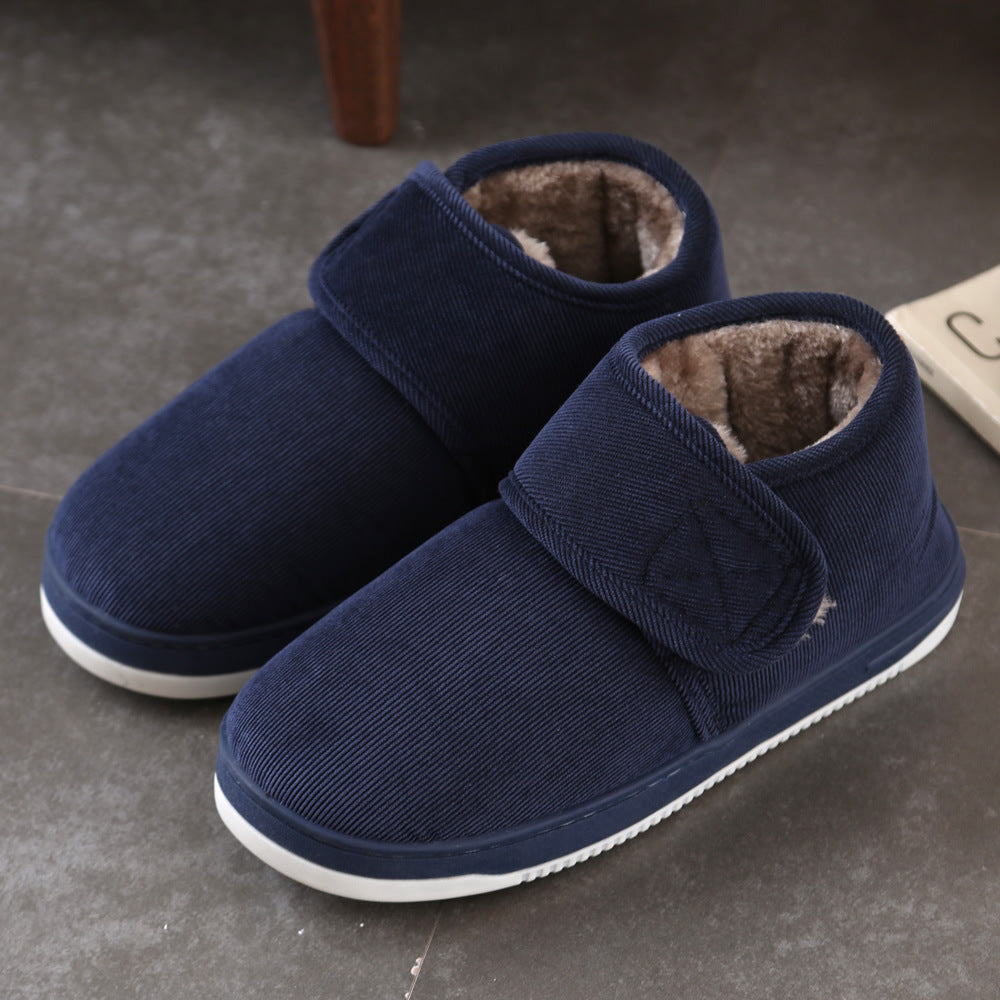 Winter Fleece Lined Cotton Slippers