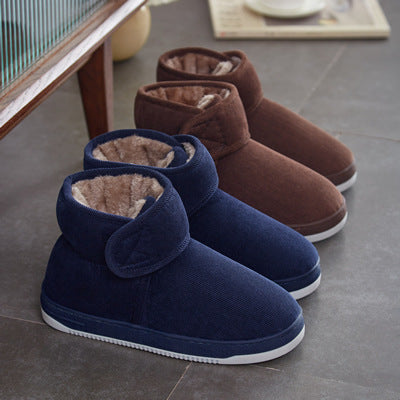 Winter Fleece Lined Cotton Slippers