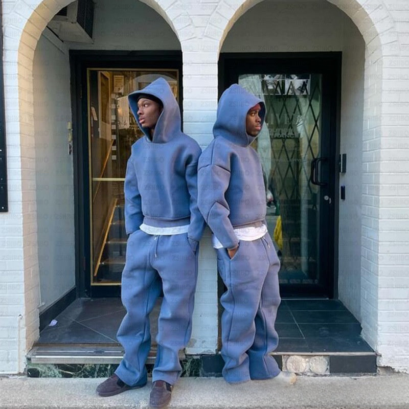 Hooded Sweatshirt and Trousers Set